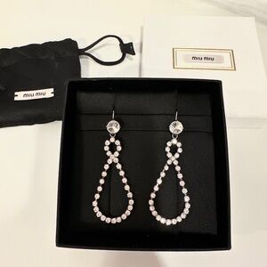 MIU MIU Crystal Pendant Earring